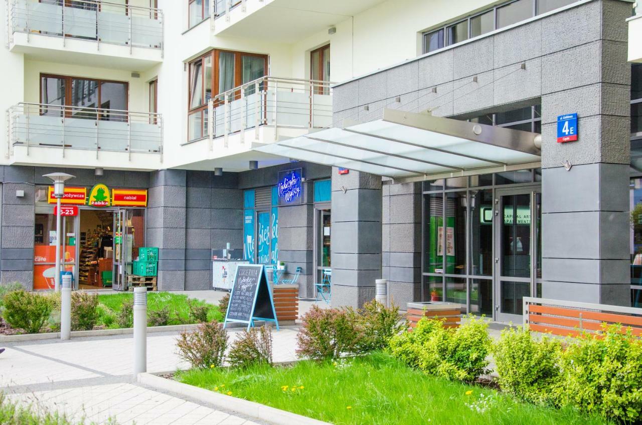 Apartament Centrum Gieldowa Varšava Exteriér fotografie